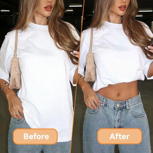 [قطعتان من شريط القميص للسيدات، أربطة قصيرة قابلة للتعديل للسترات والقمصان، حزام مطاطي مرن لتغيير نمط الملابس العلوية in Kuwait