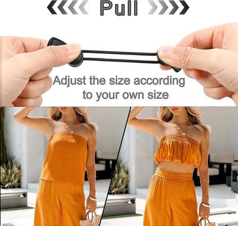 [قطعتان من شريط القميص للسيدات، أربطة قصيرة قابلة للتعديل للسترات والقمصان، حزام مطاطي مرن لتغيير نمط الملابس العلوية in Kuwait