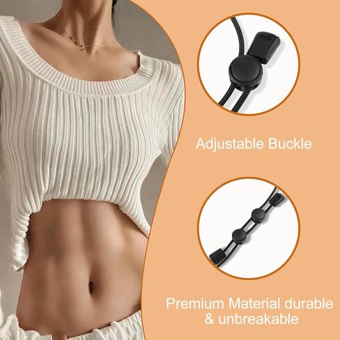 [قطعتان من شريط القميص للسيدات، أربطة قصيرة قابلة للتعديل للسترات والقمصان، حزام مطاطي مرن لتغيير نمط الملابس العلوية in Kuwait