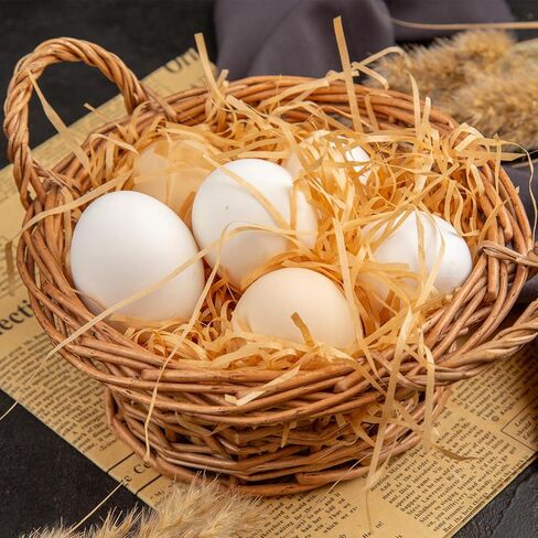 20 قطعة من البيض الخشبي المزيف، بيض عيد الفصح الأبيض، بيض الدجاج المزيف، بيضة دمية للحرف التظاهرية، إكسسوارات المطبخ، لعبة الطعام، ديكور المنزل، لوحة يدوية in Kuwait