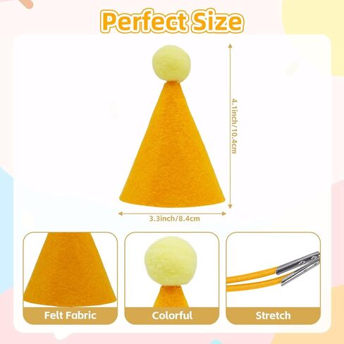 Mini Party Hats for Small Dogs Cats Birthday Cone Hats for Puppies Kittens,Stuffed Animals Birthday Party Decorations Small Pet Costume Accessories in Saudi Arabia