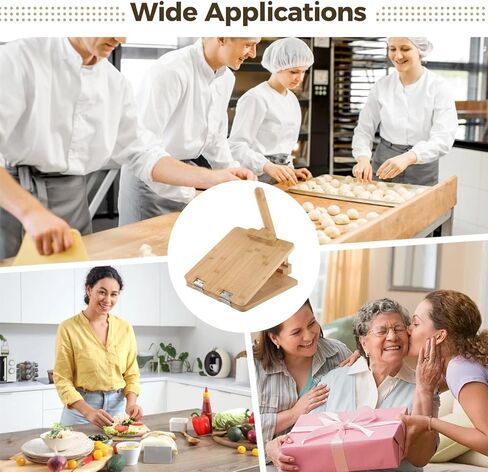 Wooden Tortilla Press, 10 in Mexican Tortilla Presser with Scraper & Papers, Natural Healthy Maker, Quick Shaping, Engraved with 4.5/6.5/8/10 in Scales, Easy to Use in Kuwait