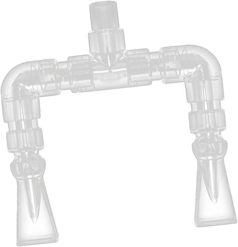 Aquarium Plumbing Kit Return Pipe Fitting DIY Clear Water Outlet Tank Accessories Adjustable Duckbill Nozzles Return Kit, Inner Dia. 16mm in Saudi Arabia