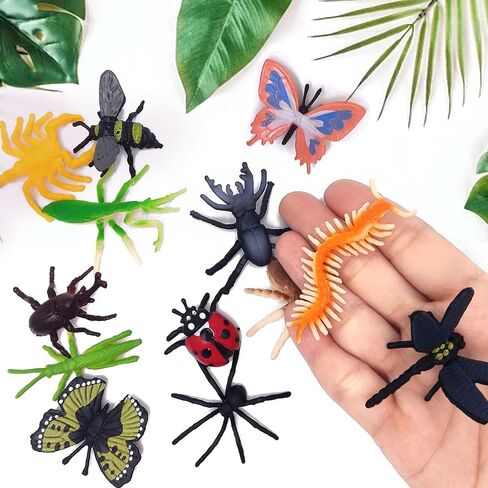 102 Pack Mini Bug Toys, Realistic Insect Toys Figures for Kids,Fake Plastic Bugs for Education Themed Insect Party, Classroom Reward, Gardening Decoration in Saudi Arabia