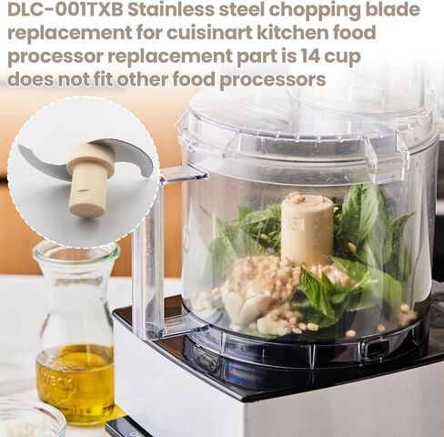 DLC-001TXB شفرة التقطيع الرئيسية المصنوعة من الفولاذ المقاوم للصدأ لمحضر الطعام Cuisinart 14 كوب، متوافقة مع Cuisinart DLC-2014، DFP-14BCNY، DFP-14BCN، DFP-14BWN، CSR شفرة فولاذية DLC-001TXB in Kuwait