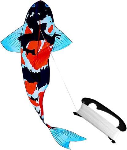 Large Koi Fish Kite Big Classical Easy to Use Versatile Classic Giant Carp Kite Koi Windsock for Outdoor Grasslands Beginner in Saudi Arabia