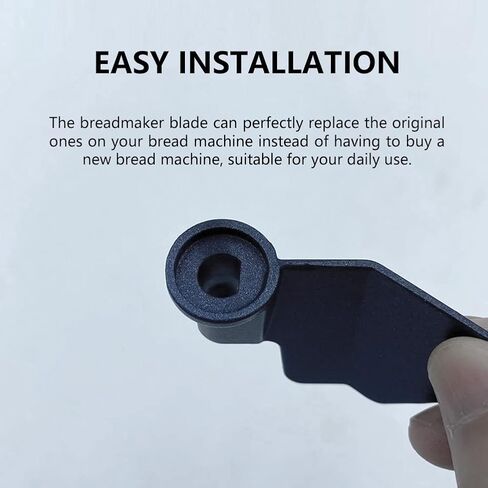 2 Pcs Bread Maker Paddle, Stainless Steel D Port Bread Machine Paddle Non-stick Mixing Kneading Blade Replacement for Most Breadmaker Machine Replacement Part in Kuwait