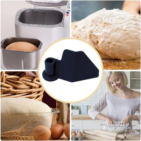 2 Pcs Bread Maker Paddle, Stainless Steel D Port Bread Machine Paddle Non-stick Mixing Kneading Blade Replacement for Most Breadmaker Machine Replacement Part in Kuwait