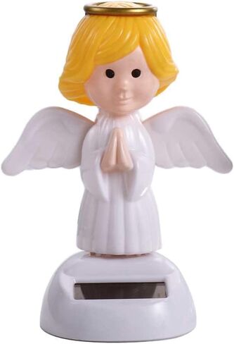 1Pc Solar Powered Dancing Toys,Angel Solar Dancing Figures,Solar Powered Shaking Hand Doll Toys,for Car Decoration Window Car Dashboard Automotive Interior Accessorie Solar Power Kits in Saudi Arabia