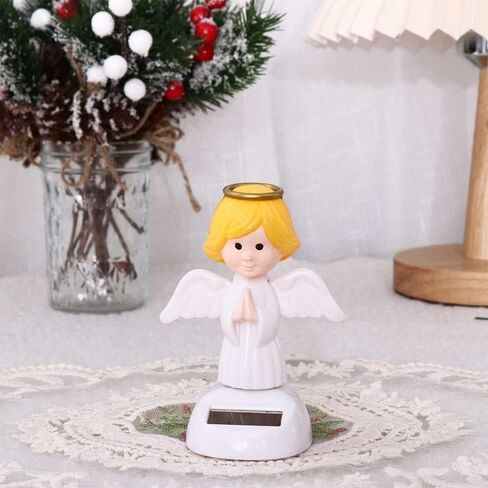 1Pc Solar Powered Dancing Toys,Angel Solar Dancing Figures,Solar Powered Shaking Hand Doll Toys,for Car Decoration Window Car Dashboard Automotive Interior Accessorie Solar Power Kits in Saudi Arabia