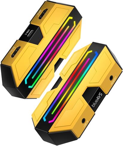 بلوافز بطاقة تسجيل فيديو HDMI الى USB 1080P لتسجيل الفيديو المباشر عبر كاميرا اكشن كاميرا دي اس ال ار - التقاط بدقة 1080 بكسل عند 30 هرتز (اسود معدني) in Kuwait