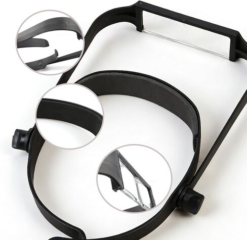 Headband Magnifier | Magnifying Headset with 1.6X-3.5X Lenses、Professional Head-Mounted Magnifier, Hands-Free Adjustable Head Magnifier for Jewelry Making, Watch Repair, Reading & Detailed Hobbies in Saudi Arabia
