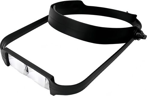 Jewelry Loupes Headband Magnifier 1.6X 2.0X 2.5X 3.5X Adjustable Eyeglasses Hands Free Head Magnifier Jewelry Magnifying Glass for Repair & Craft in Saudi Arabia