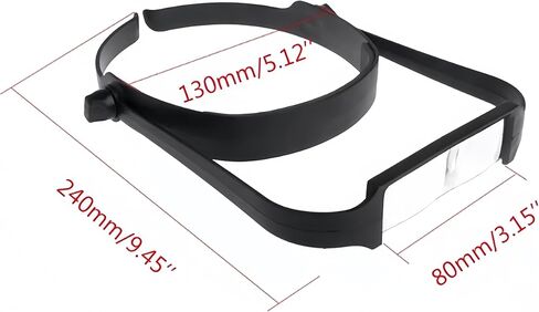 Jewelry Loupes Headband Magnifier 1.6X 2.0X 2.5X 3.5X Adjustable Eyeglasses Hands Free Head Magnifier Jewelry Magnifying Glass for Repair & Craft in Saudi Arabia