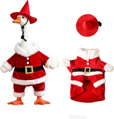 Lucky Spring Outfit for Goose Statue or pet Warm and Cozy Costume for Puppy or 23" H Large Porch Goose Unique Gothic-Style Cute Design for Gift or Holiday in Saudi Arabia