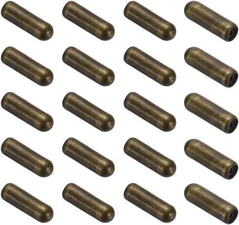 MECCANIXITY 20 Pcs Brooch Pin End Cap, 10mm Brass Brooch Pin Stoppers Lapel End Cap Locking Backing for DIY Jewelry Making Accessories, K Gold in Saudi Arabia