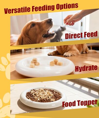 Freeze Dried Chicken Treats for Dogs Cats Single Ingredient Raw Chicken Breast Cube Pet Food Training Treats High Protein Low Fat Weight Control Grain&Gluten&Rawhide Free No Additives 4.6oz in Saudi Arabia