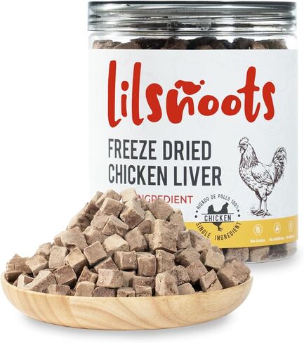 Freeze Dried Chicken Treats for Dogs Cats Single Ingredient Raw Chicken Breast Cube Pet Food Training Treats High Protein Low Fat Weight Control Grain&Gluten&Rawhide Free No Additives 4.6oz in Saudi Arabia