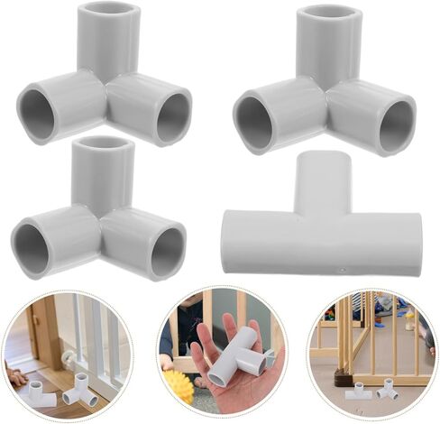 6pcs Playpen Pipe Connector Accessories Toddler Playing Yard Playpen Connectors Toddler Parts Playing Yard Assembly Connectors in Saudi Arabia