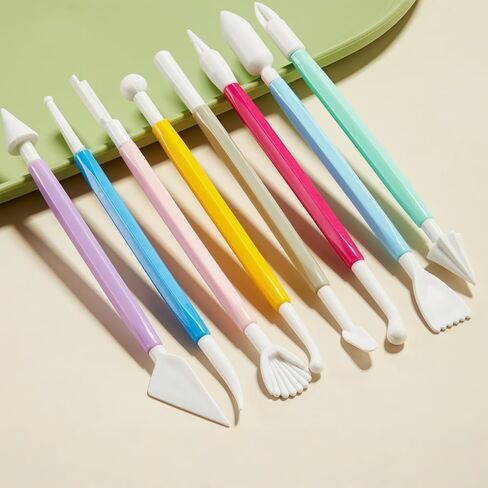 Universal Polymer Clay Tool Kit - 8 Professional Tools with Comfort-Grip Handles for Sculpting, Molding & Artisan Crafts in Saudi Arabia