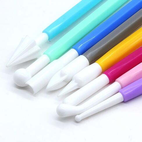 Universal Polymer Clay Tool Kit - 8 Professional Tools with Comfort-Grip Handles for Sculpting, Molding & Artisan Crafts in Saudi Arabia