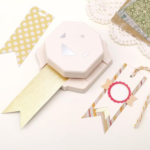 4 in 1 Tag Punch for Paper Crafts, 2026 New Gift Tag Marker Punch, Paper Punches for Crafting, 4 Shapes Card Making Scrapbooking Arts Corner Cutter DIY Projects in Saudi Arabia