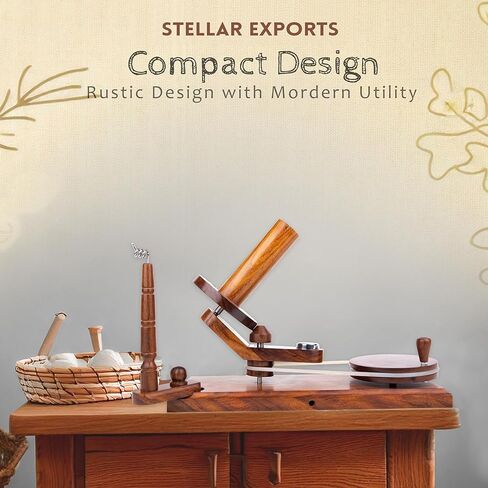 Stellar Exports Exquisite Winder Wooden Yarn Winder - Yarn Ball Winder, Large Yarn Winder, Yarn Cake Winder, Yarn Winder for Crocheting Knitting, Yarn Baller Winder (Rosewood Winder) in Saudi Arabia
