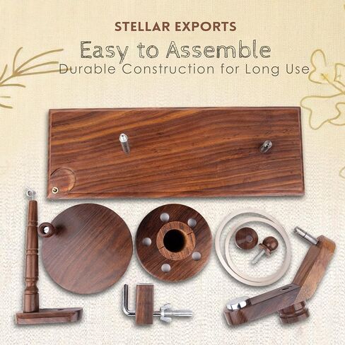 Stellar Exports Exquisite Winder Wooden Yarn Winder - Yarn Ball Winder, Large Yarn Winder, Yarn Cake Winder, Yarn Winder for Crocheting Knitting, Yarn Baller Winder (Rosewood Winder) in Saudi Arabia