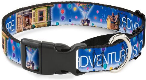Buckle-Down Dog Collar Martingale Adventure is Out There Carl on Porch House Balloons Blues 13 to 18 Inches 1.5 Inch Wide in Saudi Arabia