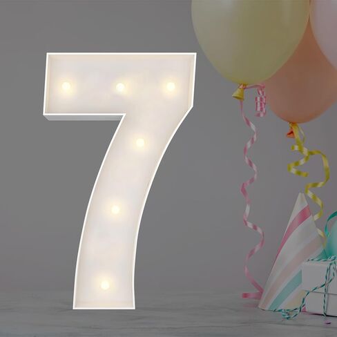 JoyBox Design 2FT Marquee Light Up Letters Numbers، إطار بالون فسيفساء، ديكور حفلات لأعياد الميلاد، الزفاف، الذكرى السنوية، التخرج - حرف E in Kuwait