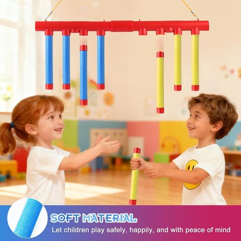 Reflex Sticks Challenge Game with Remote Control in 3 Speed Modes for Solo/Dual Play,Hand Eye Coordination & Reaction Training Toy,Reflex Drop Sticks Game for Kids Adults(Battery Free) in Saudi Arabia