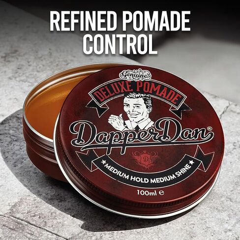 Dapper Dan Deluxe Pomade, Medium Hold Medium Shine Hair Pomade for Men, Versatile and Flexible Water Based Pomade, for a Professional Look, 1 x 50ml in Saudi Arabia