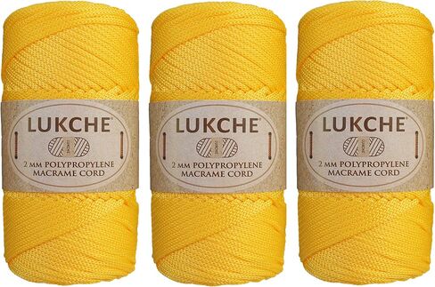 Polyester Macrame Cord 2mm x 125 Yards, 100% Polypropylene Premium Macrame Rope, Colorful Yarn Crochet Macrame Bag Craft for Wall Hangers, Bags, Bottom Plates, Carpets (Bitter Chocolate, 1 Skein) in Saudi Arabia