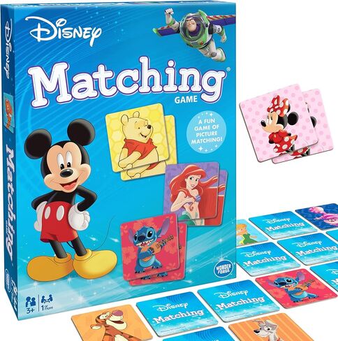 Wonder Forge Disney Matching Game - Fun Memory Game for Boys & Girls Ages 3 and Older - Featuring Classic Disney Characters - Preschool Learning Toy in Saudi Arabia