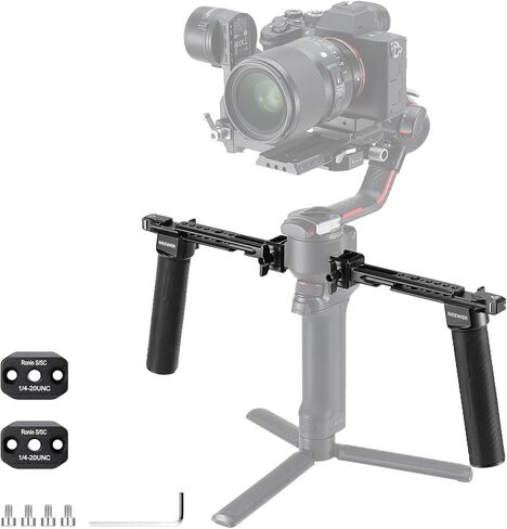 NEEWER Gimbal Sling Handgrip متوافق مع DJI RS 2 RSC 2 RS 3 RS 3 Pro مثبت محمول، مقبض قابل للتعديل والطي مع قبضة السيليكون، سعة تحميل تصل إلى 13.2 رطل/6 كجم، مثالية للقطات ذات الزوايا المنخفضة in Kuwait