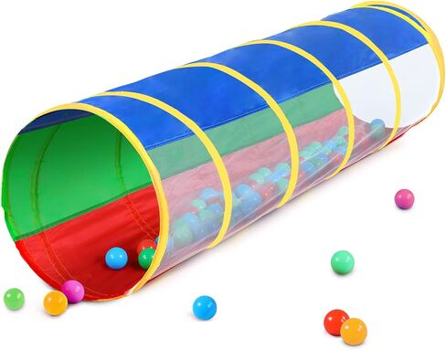 iBabify Kids الزحف من خلال نفق اللعب، نفق الطفل المنبثق للأطفال الصغار - أنبوب الزحف الداخلي للأطفال، لعبة خيمة داخلية وخارجية هدية فتاة أو صبي أو أنفاق للحيوانات الأليفة للكلاب والقطط (الأزرق والأخضر والأرجواني نفق) in Saudi Arabia
