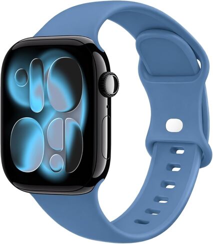 STG Sport Silicone Bands Compatible with Apple Watch Band Ultra 3/2/1 49mm, Series 11/10 46/42mm, 9/8/7 45/41mm, SE 6/5/4 44/40mm, 3/2/1 42/38mm S/M M/L for Women Men in Saudi Arabia
