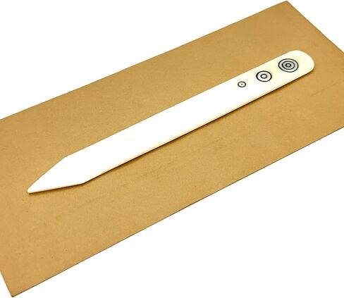 أداة حرفية لمجلد العظام لصنع الحرف اليدوية - مجلد عظمة للطي والتجعيد والحرف الورقية الورقية وصياغة وصقل الجلود بنفسك - أداة عظمة أصلية بحجم كبير 8 بوصة in Kuwait