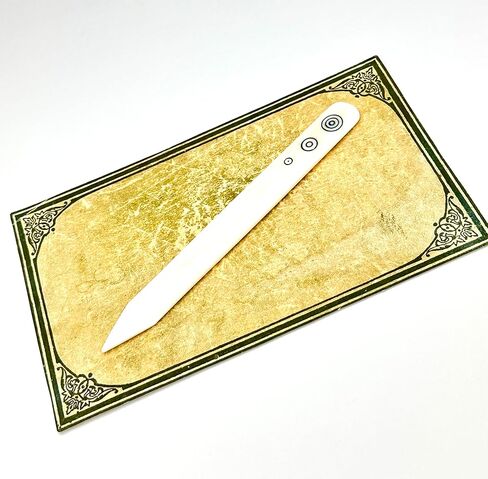 أداة حرفية لمجلد العظام لصنع الحرف اليدوية - مجلد عظمة للطي والتجعيد والحرف الورقية الورقية وصياغة وصقل الجلود بنفسك - أداة عظمة أصلية بحجم كبير 8 بوصة in Kuwait