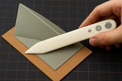 أداة حرفية لمجلد العظام لصنع الحرف اليدوية - مجلد عظمة للطي والتجعيد والحرف الورقية الورقية وصياغة وصقل الجلود بنفسك - أداة عظمة أصلية بحجم كبير 8 بوصة in Kuwait