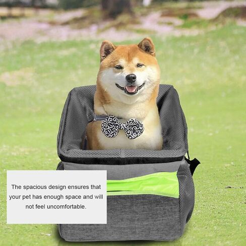 Pet Bike Basket and Folding Small Pet Carrier, Breathable Oxford Cloth with Front Handle, Detachable Dog Bike Carrier Suitable for Cycling Trips and Outdoor Travel in Saudi Arabia