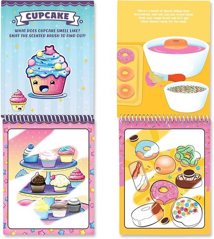 Water Magic - Patented Gourmet Scented Reusable Water Reveal Activity Books - No Mess, All Fun (Cupcake and Donut) in Saudi Arabia