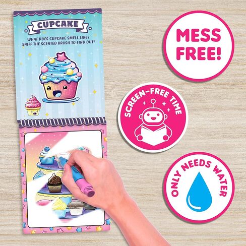 Water Magic - Patented Gourmet Scented Reusable Water Reveal Activity Books - No Mess, All Fun (Cupcake and Donut) in Saudi Arabia