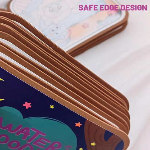 دفاتر تلوين مائية للأطفال من BlivEclat مكونة من قطعتين، كتب تلوين باستخدام الماء، كتاب تلوين بألوان مائية سحرية مع قلم، ألعاب سفر لكتاب رسومات الشعار المبتكرة المائية in Kuwait