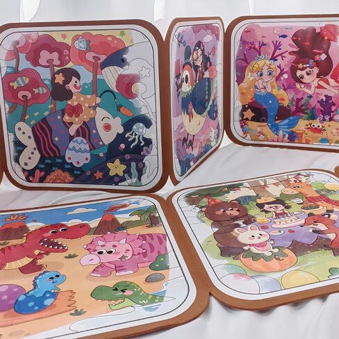 دفاتر تلوين مائية للأطفال من BlivEclat مكونة من قطعتين، كتب تلوين باستخدام الماء، كتاب تلوين بألوان مائية سحرية مع قلم، ألعاب سفر لكتاب رسومات الشعار المبتكرة المائية in Kuwait