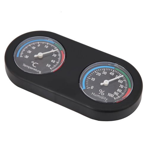 Yctze Mini Analog Temperature Humidity Meter - Round Shape Thermometer Hygrometer for Reptile Tanks - 2-in-1 Design for Accurate Environmental Monitoring in Saudi Arabia