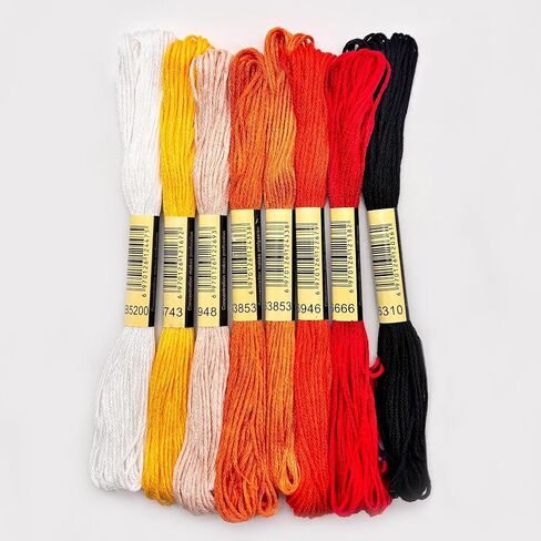 مجموعات Howie's Needlepoint Needlepoint، مجموعات بداية نمط التطريز المطبوع 18 قيراط، مجموعات قماش بأنماط مختومة (دمية يابانية - حلوى شتوية، 4 × 8 بوصة in Kuwait