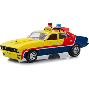 Greenlight 1:18 مقياس أول من V8 Interceptors (1979) - 1974 Ford Falcon XB 4-Door Sedan M.F.P. نموذج سيارة مصبوبة باللون الأصفر من Greenlight in Kuwait