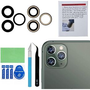 Perzework Original Back Rear Camera Lens Glass Replacement for iPhone 11 6.1 inches with pre-Installed Adhesive and Reparing Toolkit in Kuwait