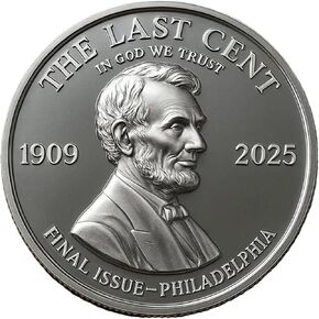 العملة التذكارية النهائية لنكولن سنت 1909–2025 - مجموعة تحية معدنية، الإصدار الأخير من Lincoln Penny، رمز تذكاري تاريخي لهواة الجمع، عرض وطني وهدية حنين in Kuwait